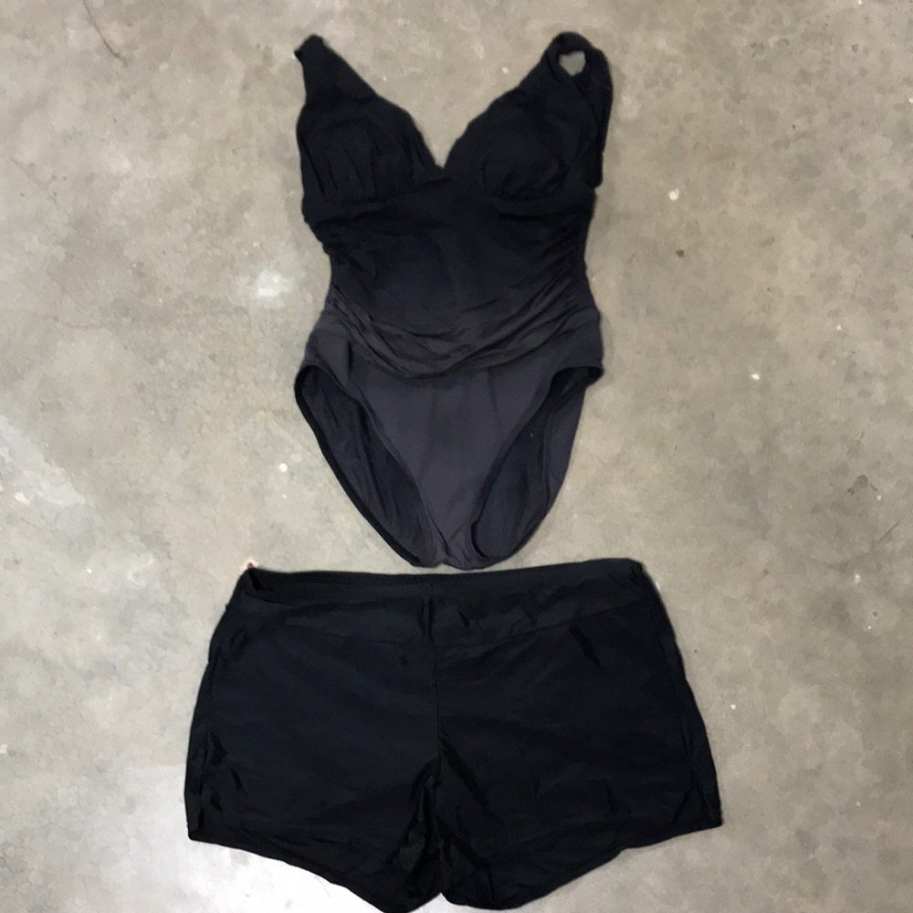 Swimsuit by A.N.A. Size 10, bottoms are St John’s Bay Size 12